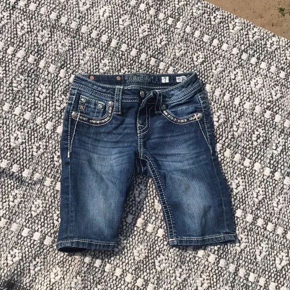 Miss Me Girls Capri Size 7 Very Nice - Picture 7 of 10